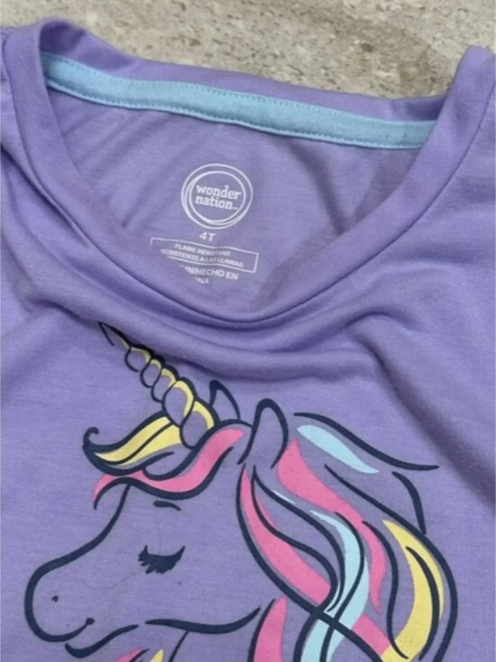 Kids' Lavender Unicorn Nightgown